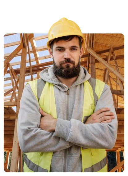 Framing Pro LA professional framing contractor standing inside wooden house structure